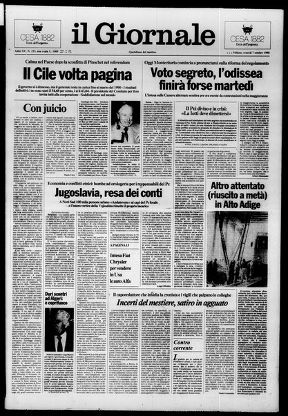 Il giornale : quotidiano del mattino